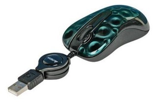 Мышь A4 X6-60MD-2 Green dot optical GLaser mini 2X Click retractable USB