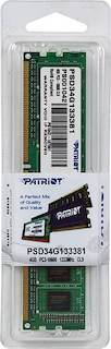 Память DDR3 4Gb 1333MHz Patriot (PSD34G133381) RTL без радиатора