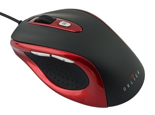 Мышь Oklick 404M Red/Black (switchable 800/1600dpi) USB
