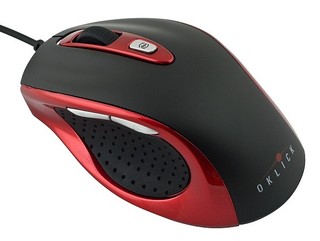 Мышь Oklick 404S Red/Black (switchable 800/1600dpi) USB