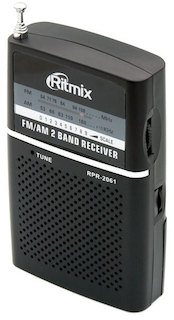 Радиоприемник Ritmix RPR-2061 Черный карманный