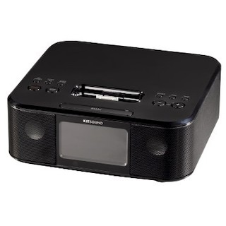 Докстанция Hama Boom Clock для iPhone радио/будильник/сабвуфер черный (H-115004)