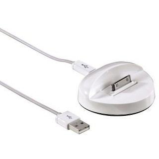 Докстанция Hama H-115917 Slide для Apple iPhone/iPod для заряда/передачи данных белый