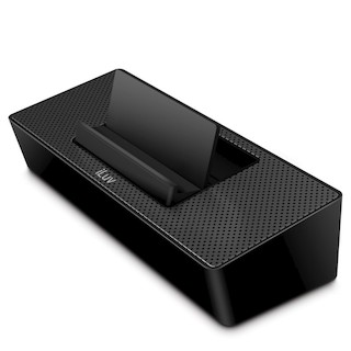 Стерео подставка Iluv ISP125BLK для смартфонов и аудио устройств разъём 3.5мм питание 3 ААА