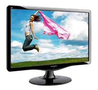 Монитор ViewSonic TFT 19" VA1932W glossy-black 16:10 5ms DVI 300cd 100000:1
