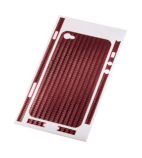 Защитная пленка Hama Carbon для корпуса Apple iPhone 4 красный (H-108153)