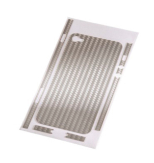 Защитная пленка Hama Carbon для корпуса Apple iPhone 4 серебристый (H-108151)