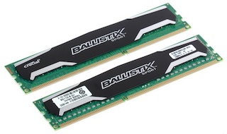 Память DDR3 2x8Gb 1600MHz Crucial (BLS2CP8G3D1609DS1S00CEU) Kit of 2 RTL Ballistix Sport CL9