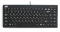Клавиатура BTC 6411-BL USB, черная, мини, ультратонкая, с ножничным механизмом клавиш
