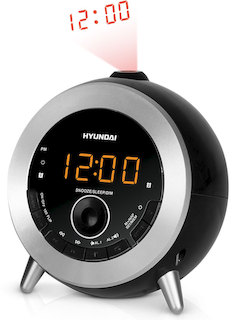 Радиобудильник Rolsen H-1552 черный/оранжевый