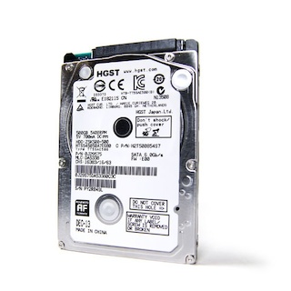 Жесткий диск Hitachi SATA-III 500Gb HTS545050A7E680 Travelstar Z5K500 (5400rpm) 8Mb 2.5" 7 mm
