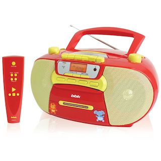 Аудиомагнитола BBK BX111UC красный/желтый