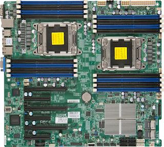 Материнская плата SuperMicro MBD-X9DRD-EF-B Socket-2011 Intel C602J DDR3 eATX 2xRJ45 Gigabit Etherne