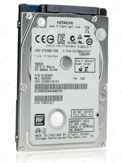 Жесткий диск Hitachi SATA-III 500Gb HTS541050A9E680 (5400rpm) 8Mb 2.5"