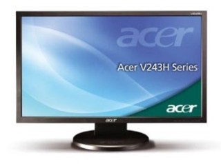 Монитор Acer TFT 24" V243HAObd black 16:9 FullHD 2ms DVI 80000:1