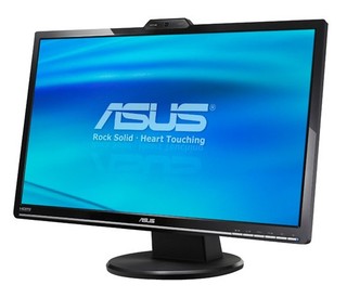 Монитор Asus TFT 24" VK246H glossy-black 16:9 FullHD (2ms GTG) 20000:1 300cd DVI HDMI M/M Webcam