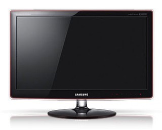 Монитор Samsung TFT 24" P2470HD rose-black 16:9 FullHD 5ms DVI HDMI M/M TV-tuner (Rus)