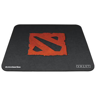 Коврик для мыши Steelseries QCK Mini Dota 2 Edition 63321 черный gaming резина/ткань 250 x 200 x 2мм