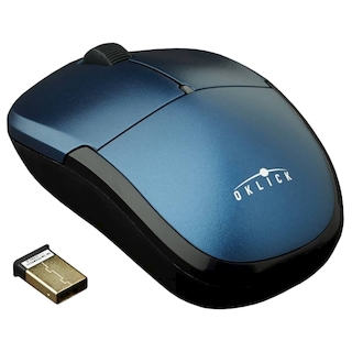 Беспроводная мышь Oklick 575SW+ синий (600/1000/1600dpi) USB (3кнопки)