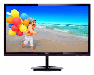 Монитор Philips 24" 244E5QSD (00/01) Black Cherry IPS LED 14ms 16:9 DVI 20M:1 250cd