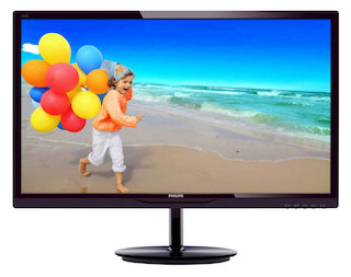 Монитор Philips 28" 284E5QSD (00/01) Black AMVA LED 4ms 16:9 DVI 20M:1 300cd 176гр 176гр