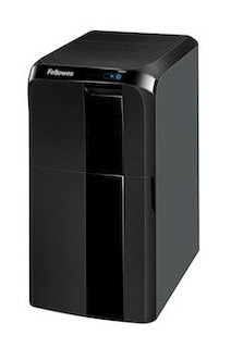 Шредер Fellowes AutoMax 500C (секр.3/P-4)/фр4х38мм/300лист/75лтр/Уничт:скрепки, скобы, пл.карты/CD а
