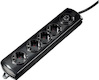 Сетевой удлинитель Hama H-47764 1.4m (4розетки) black с выключателем/"защита от детей"