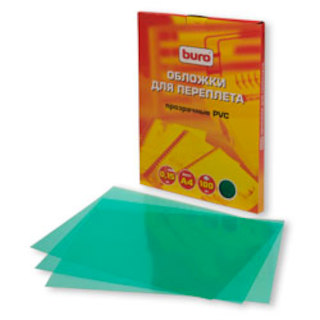 Обложка Buro BU-PVC015g A4 зеленая PVC 150мкм 100шт