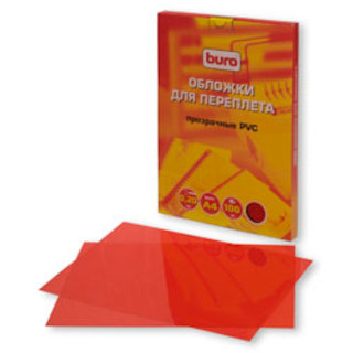 Обложка Buro BU-PVC020r A4 красная PVC 200 мкм 100шт
