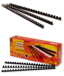 Пружина Buro BU-204b пластиковая 10мм черная 100шт