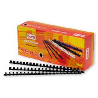 Пружина Buro BU-206b пластиковая 12мм чёрная 100шт