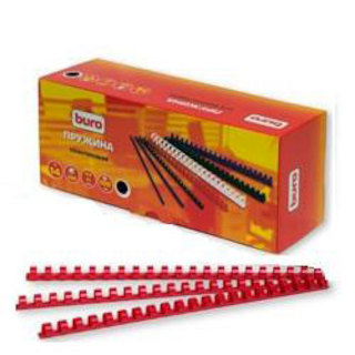 Пружина Buro BU-207r пластиковая 14мм красная 100шт