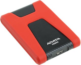 Жесткий диск A-Data USB 3.0 1Tb AHD650-1TU3-CRD 2.5" красный