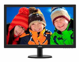 Монитор Philips 273V5LHSB 27" 16:9 TN LED 1920x1080 5ms 1000:1 170/160 16,7ml 300cd/m2 HDMI D-sub Black