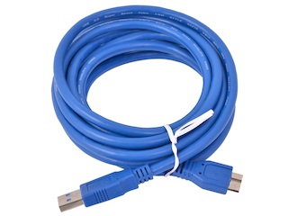 Кабель USB 3.0 Pro Gembird/Cablexpert CCP-mUSB3-AMBM-1, AM/microBM 9P, 30см, экран, синий, пакет