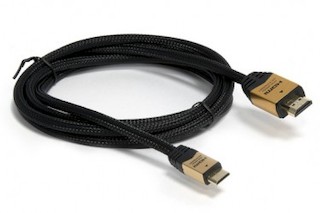 Кабель HDMI-miniHDMI KRAULER 24GOLD, 1.8м, блистер(KR-HDMI-mini-1.8)