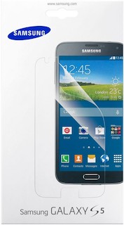 Защитная плёнка Samsung для Galaxy S 5 SM-G900F ET-FG900CTE (ET-FG900CTEGRU)