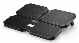 Подставка для ноутбука Deepcool MULTI CORE X6 15.6" 380x295x24mm 24dB 2xUSB 900g Fan-control Black