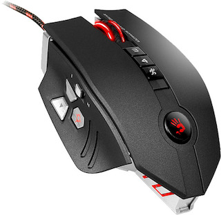 Мышь A4 Bloody ZL5 Sniper черный Laser (100-8200dpi) USB игровая (3кнопки)