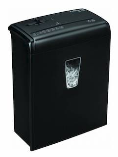 Шредер Fellowes PowerShred H-6C (секр.3/P-4)/фр4х35мм/6лист/11лтр/Уничт:скрепки, скобы, пл.карты