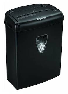 Шредер Fellowes PowerShred H-8C (секр.3/P-4)/фр4х35мм/8лист/14лтр/Уничт:скрепки, скобы, пл.карты