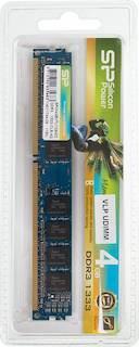 Память DDR3 4Gb 1333MHz Silicon Power (SP004GBVTU133N02) RTL Very Low Profile