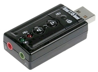 Звуковая карта USB TRUA71 (C-Media CM108) 2.0 channel out 44-48KHz volume control (7.1 virtual chann