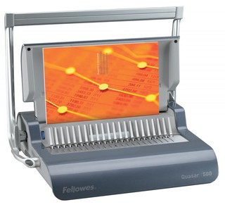 Переплетчик Fellowes Quasar 500 (перф. 20 лист сшив. 500 лист пластик. пруж. 6-51мм)