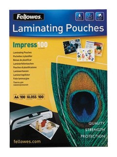 Пленка для ламинирования Fellowes, 100 мкм, A4, 100 шт. глянцевая (FS-53511)