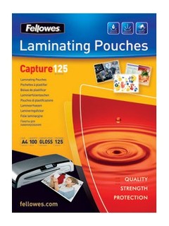 Пленка для ламинирования Fellowes, 125 мкм, Key Card (65х95мм), 100 шт. глянцевая (FS-53067)