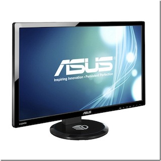 Монитор Asustek VG27AH 27" IPS 3D 1920x1080 16.7M 5 ms 250кд/м2 80М:1 HDMI x 2 DVI-D D-Sub Black