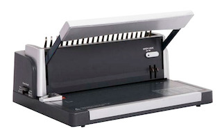 Брошюровщик Buro CB-180 A4/перф.20л.сшив./макс.500л./пластик.пруж. (6-51мм)