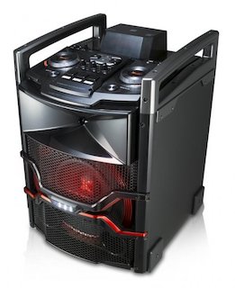 Микросистема DVD LG OM5540 черный (новинка 2014!) 2xUSB Аудио вход(3.5mm) микр.вход (6.3мм) LED