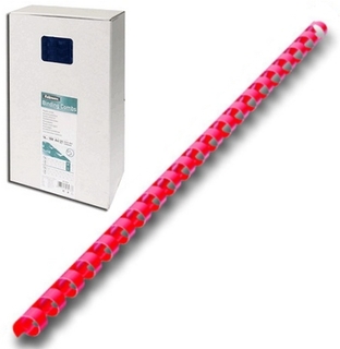 Пружина пластиковая Fellowes 16 мм (на 101-120 листов) (100шт) красный (FS-53472)